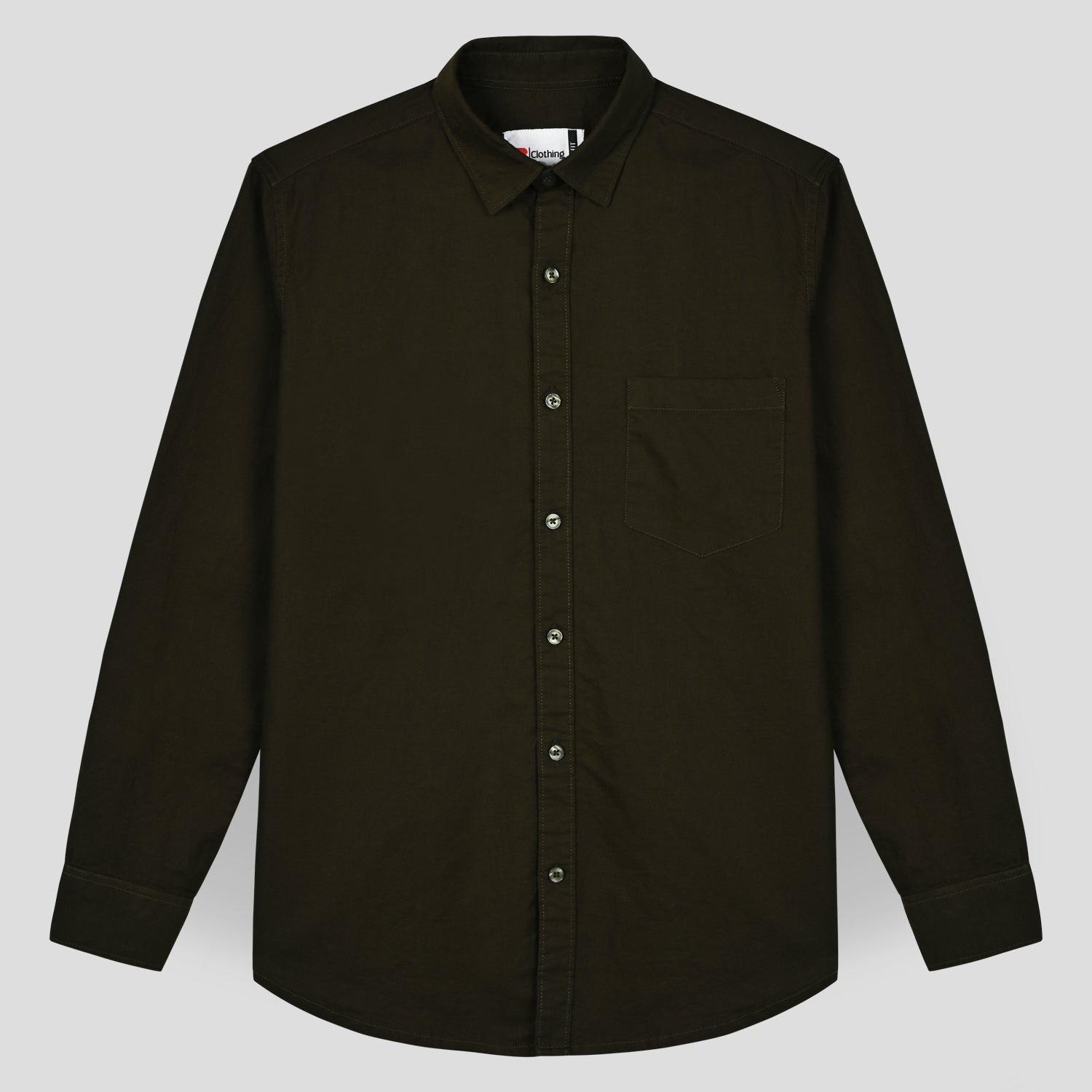 Casual Oxford Shirt - Olive Green