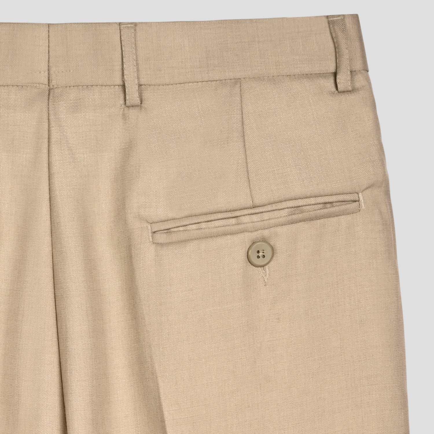 Classic Dobby Trousers - Cream