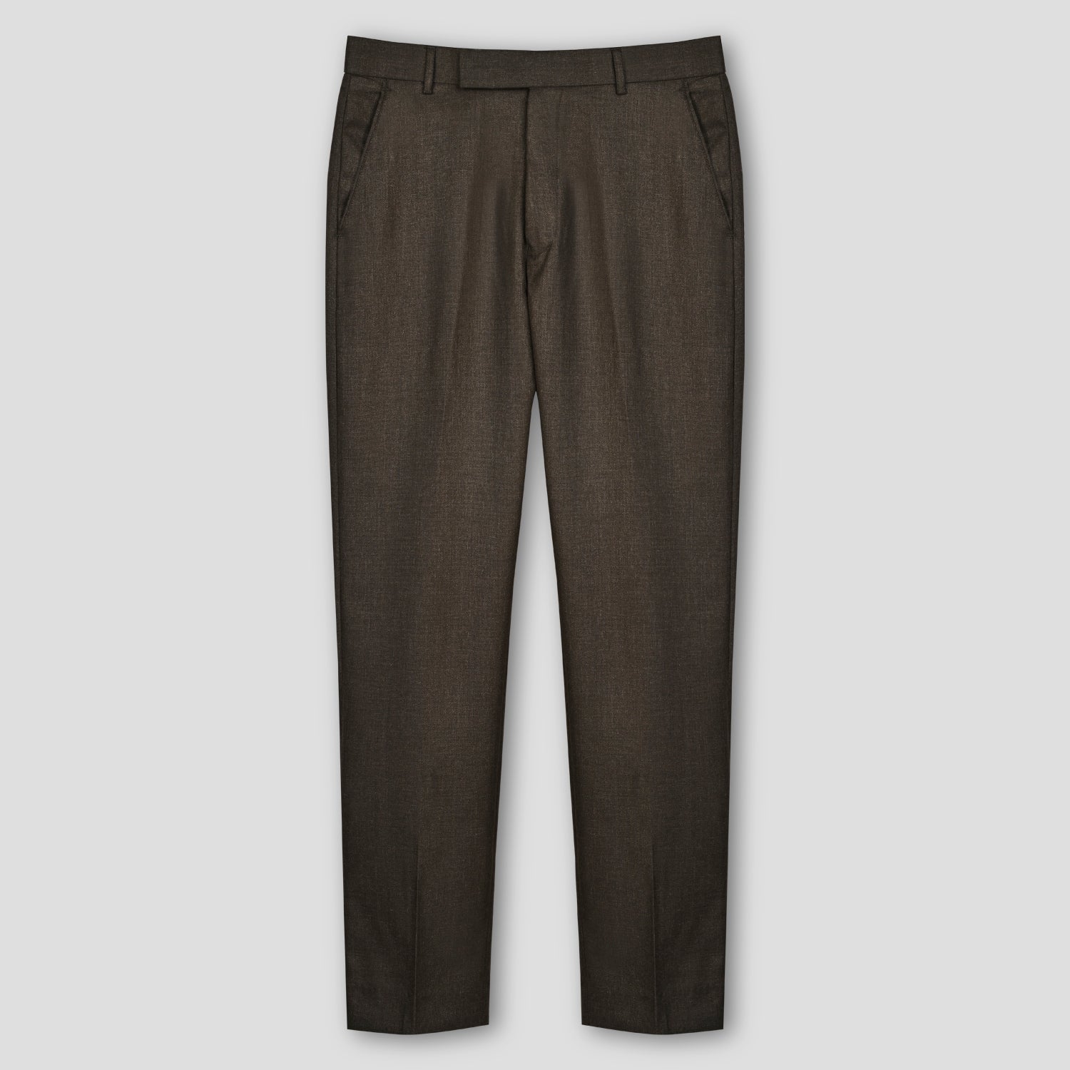Classic Dual Tone Trousers - Dark Brown