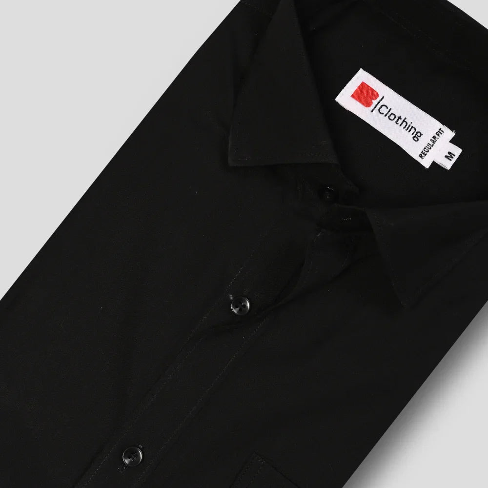 Classic Poplin Shirt - Black