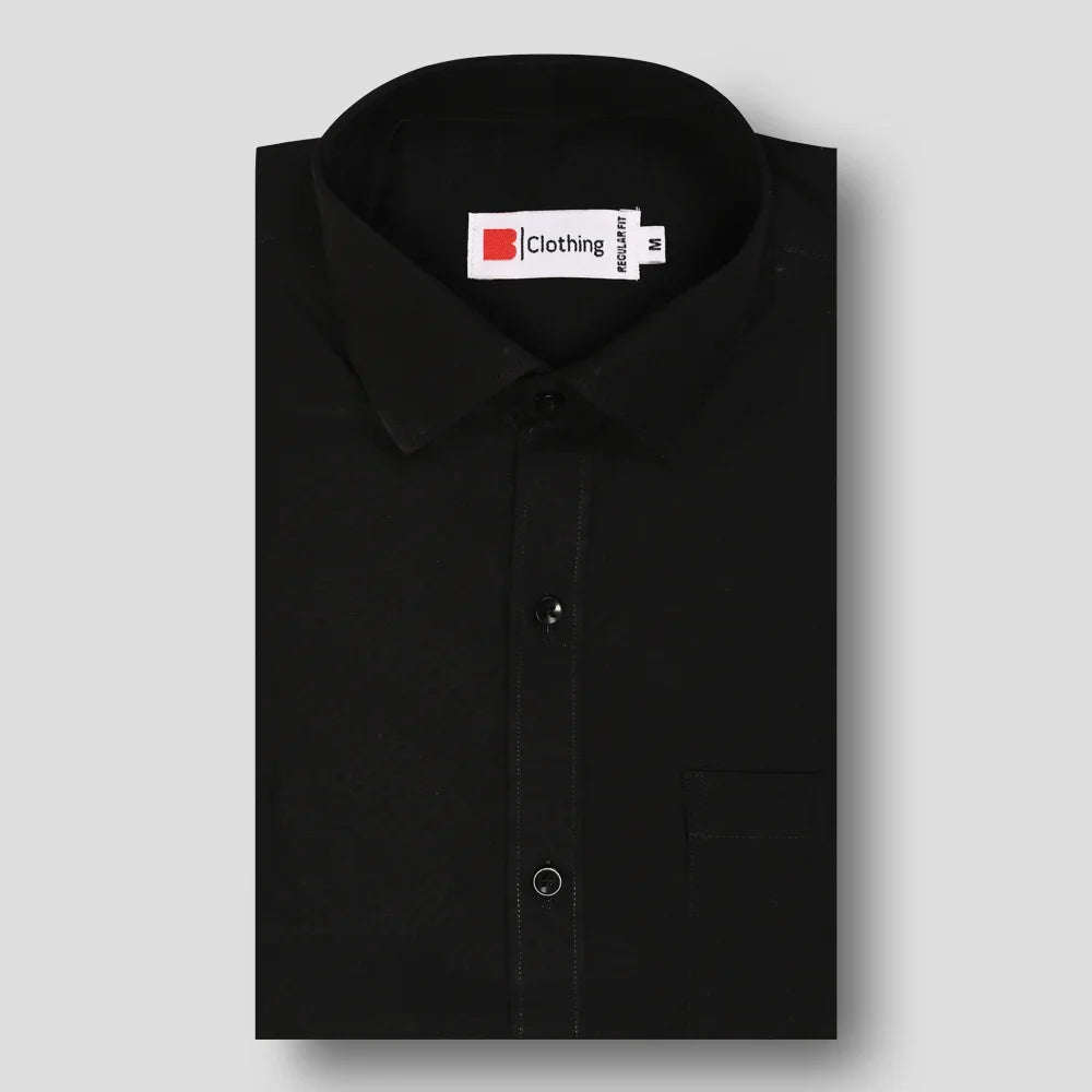 Classic Poplin Shirt - Black