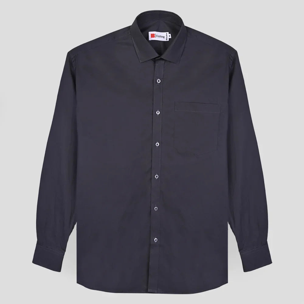 Classic Poplin Shirt - Dark Grey