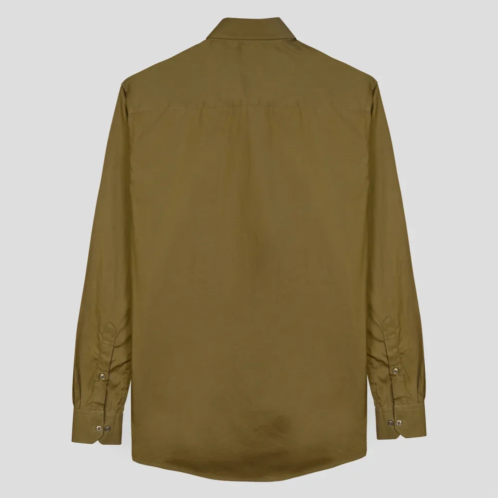 Classic Poplin Shirt - Light Olive