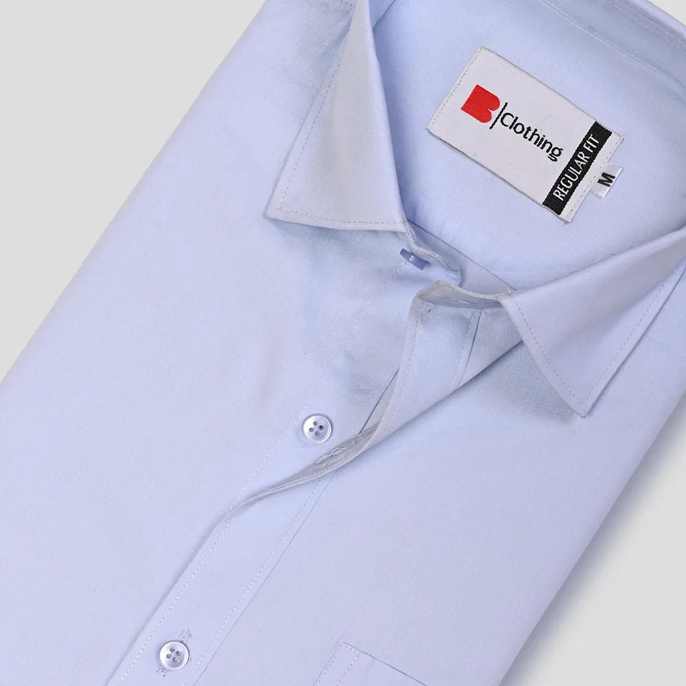 Classic Poplin Shirt - Sky Blue