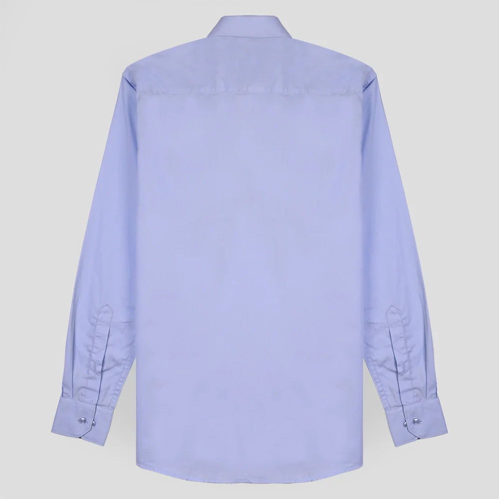 Formal Cotton Satin Shirt - Powder Blue