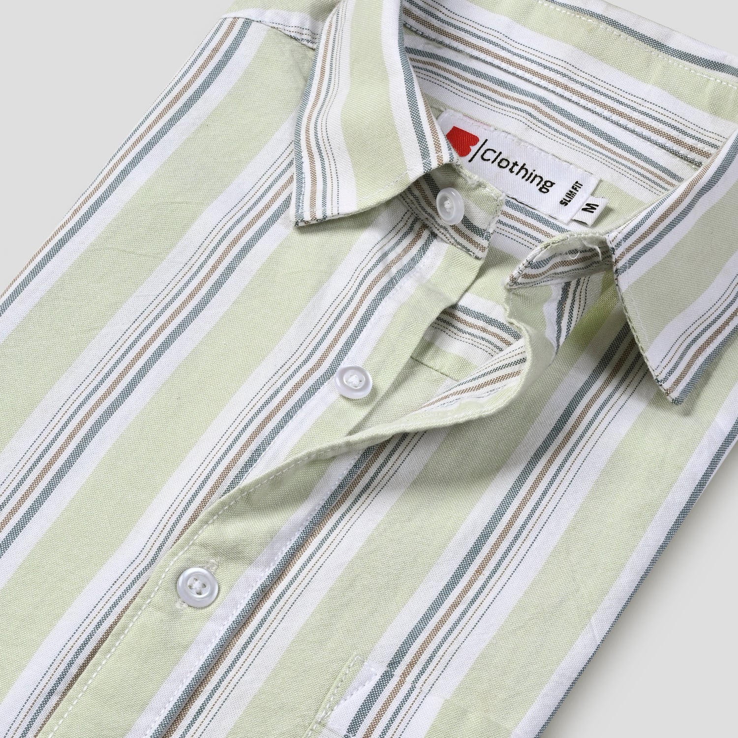 Stripe Cotton Casual Shirt FR 07