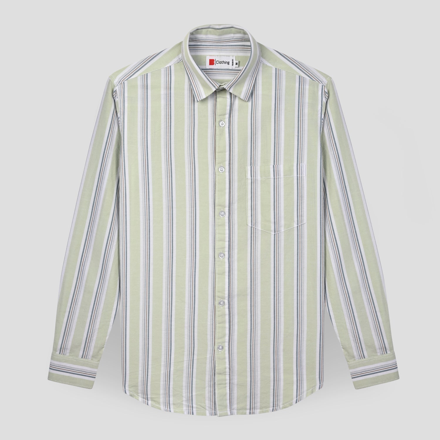 Stripe Cotton Casual Shirt FR 07