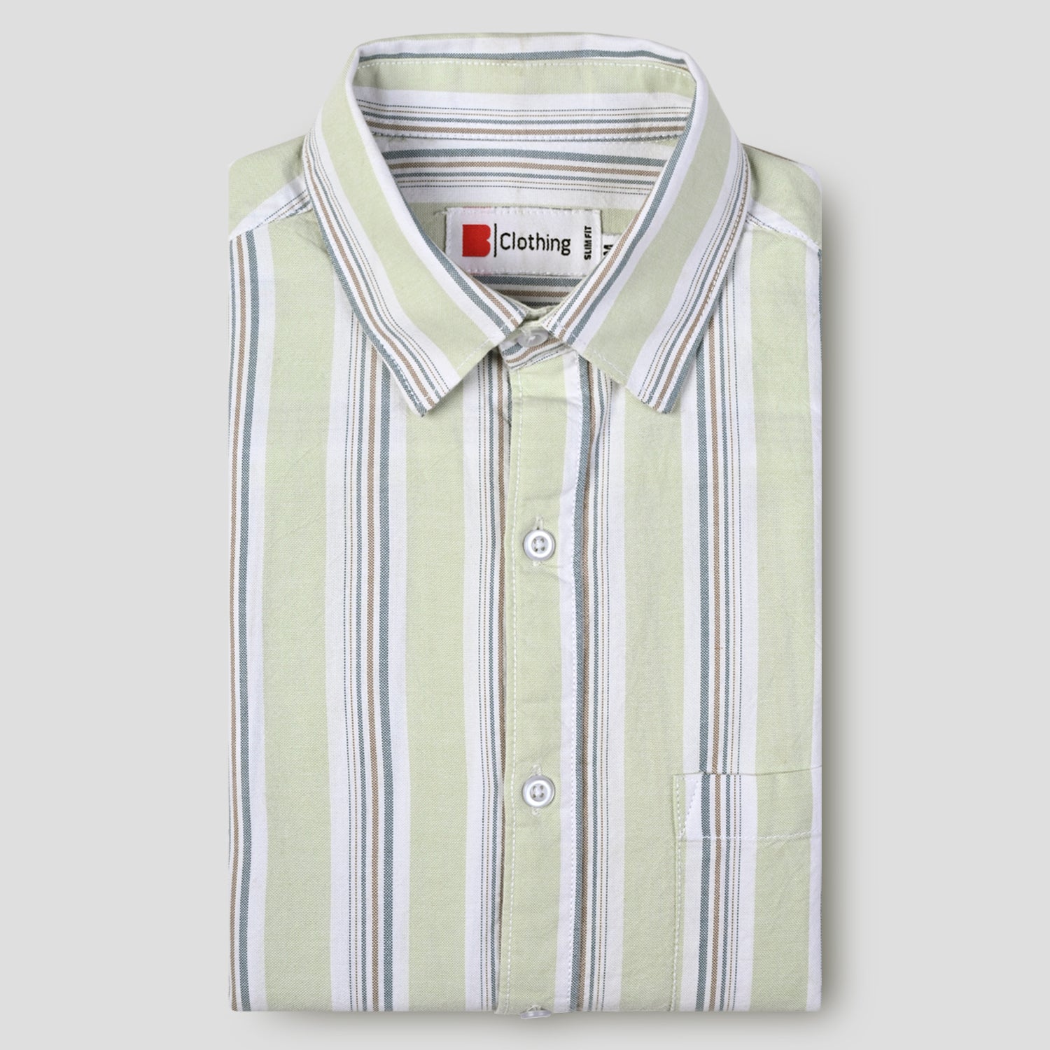 Stripe Cotton Casual Shirt FR 07