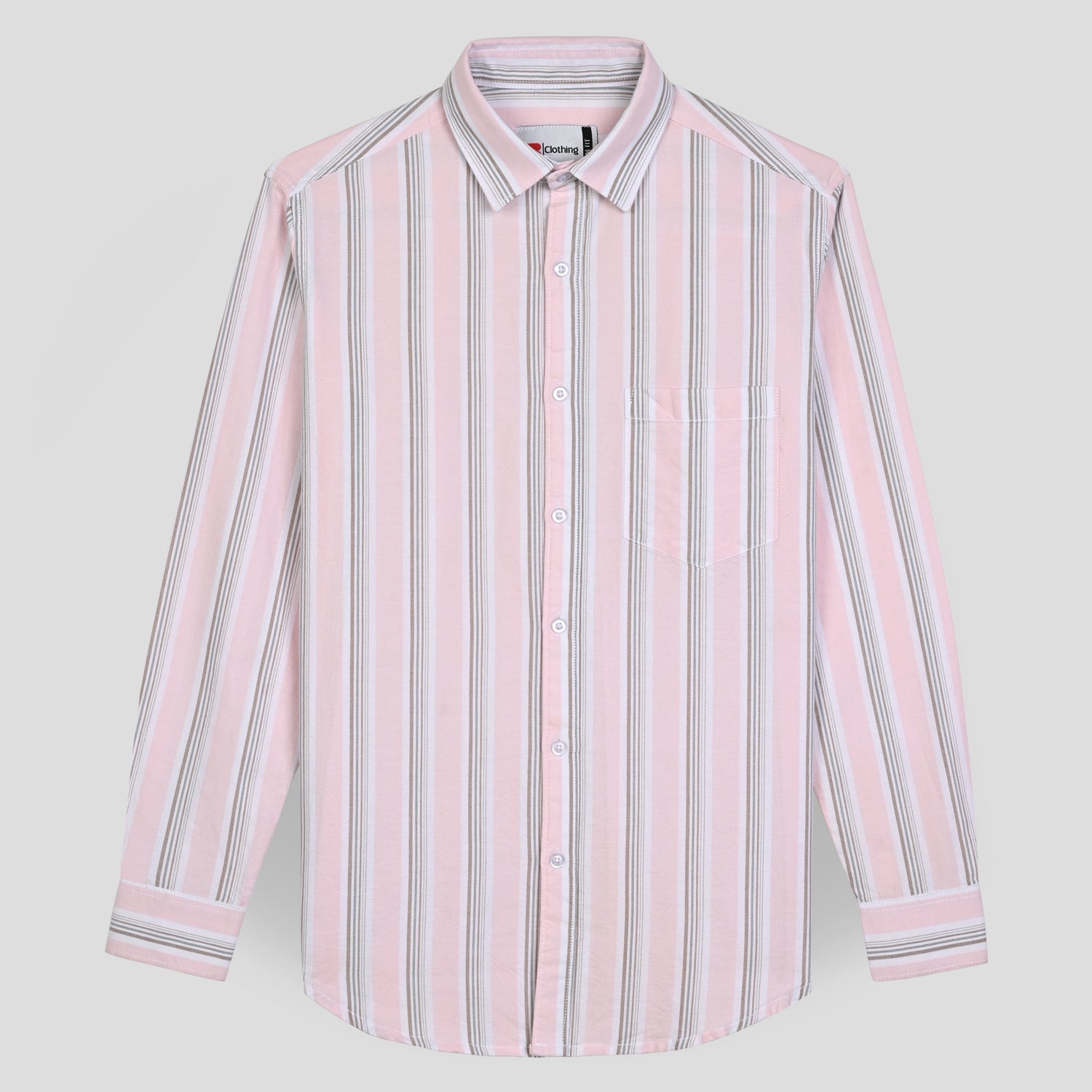 Stripe Cotton Casual Shirt FR 08