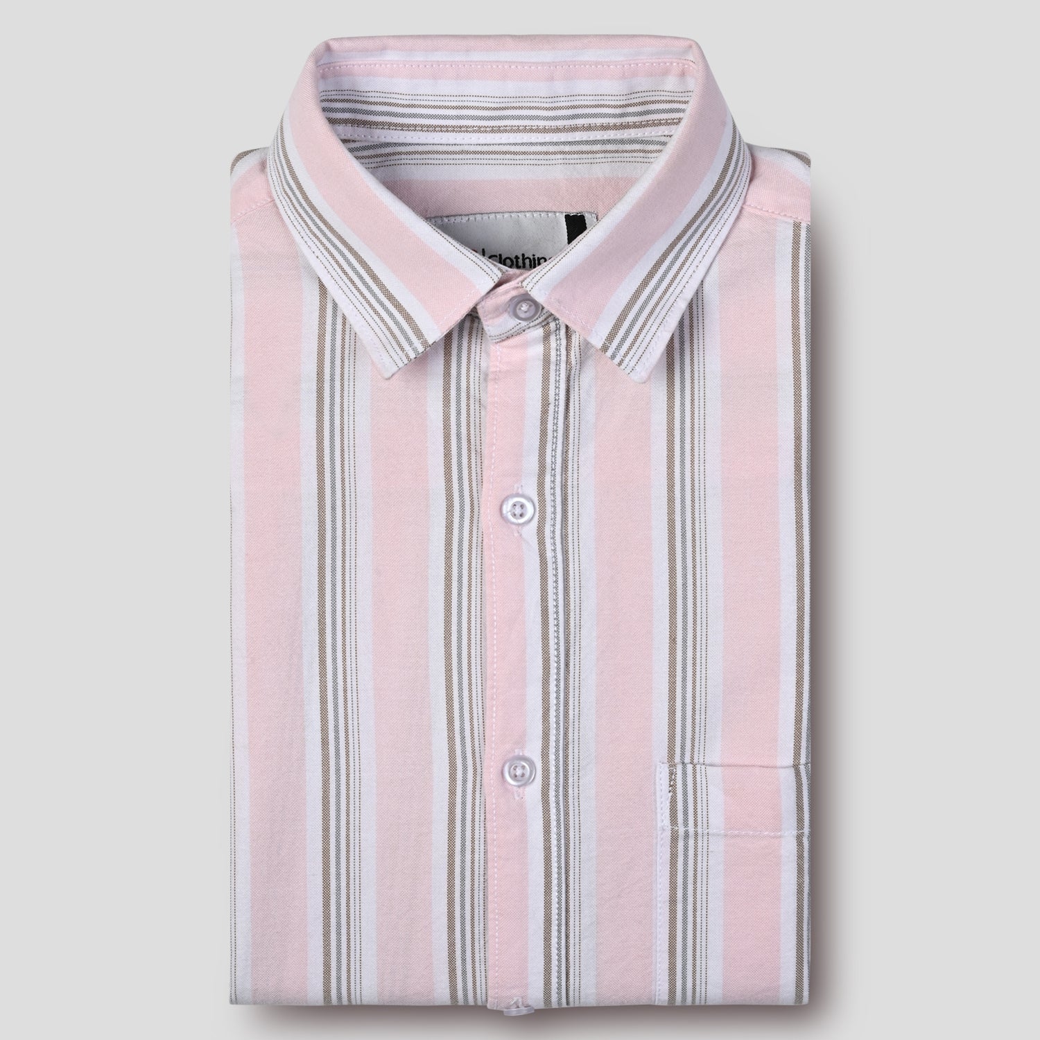 Stripe Cotton Casual Shirt FR 08