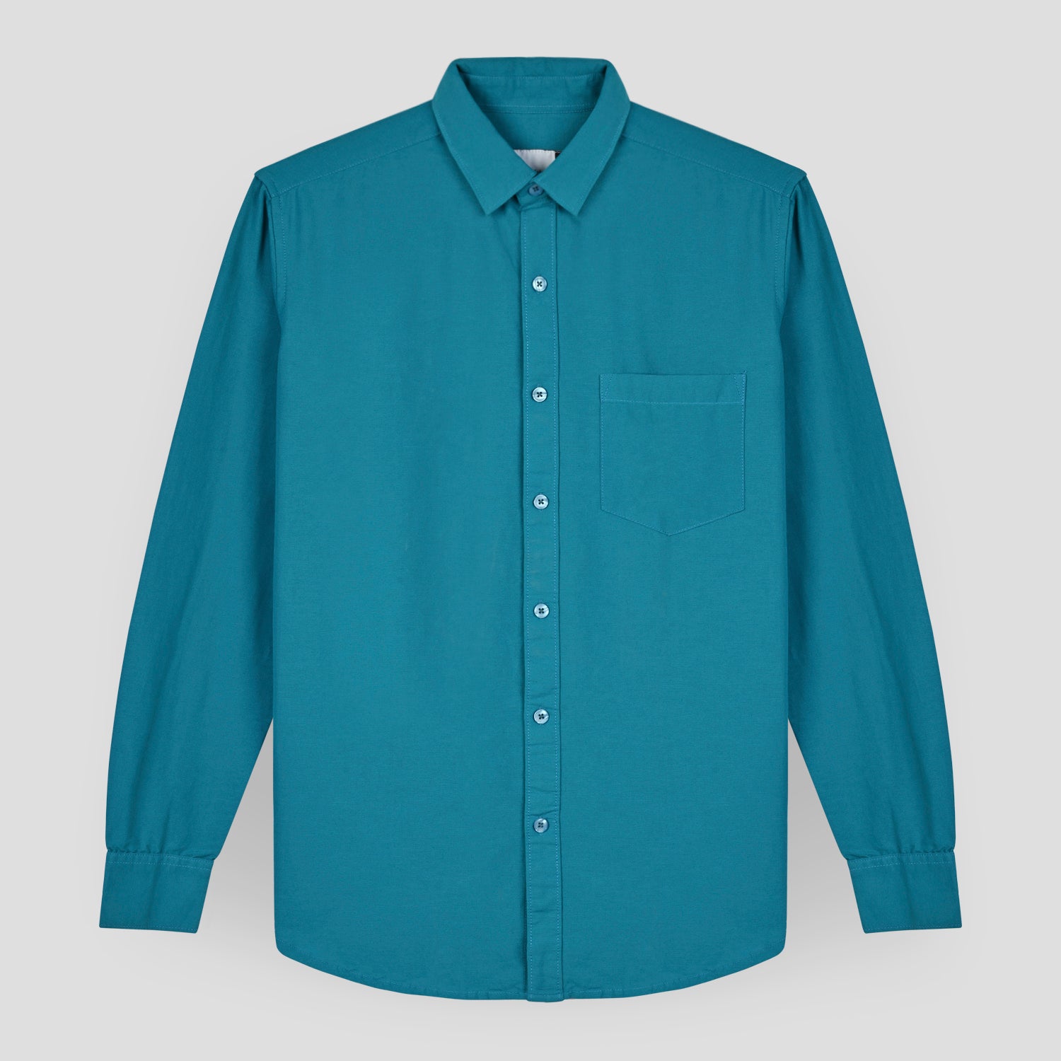 Casual Cotton Breezy shirt - Aqua