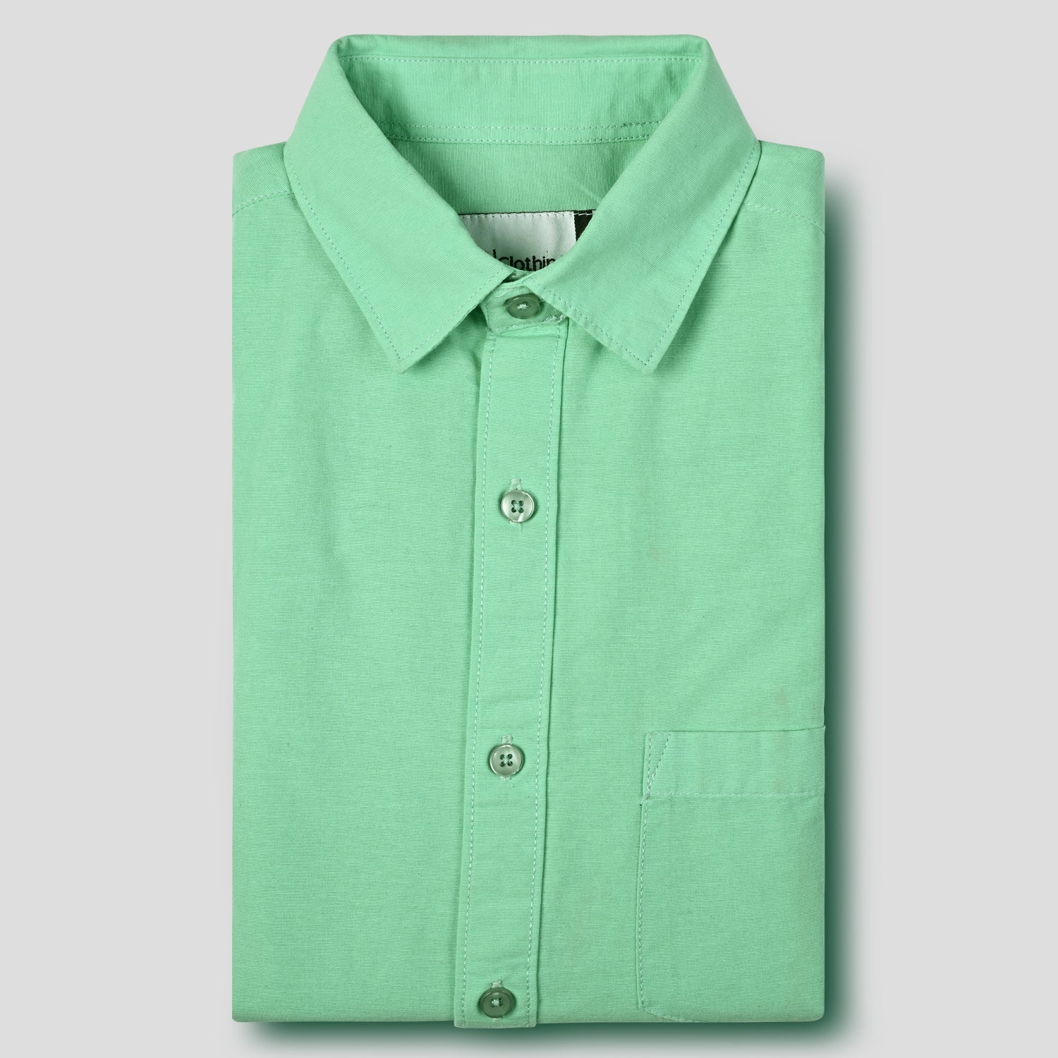 Casual Cotton Breezy shirt - Aqua Green