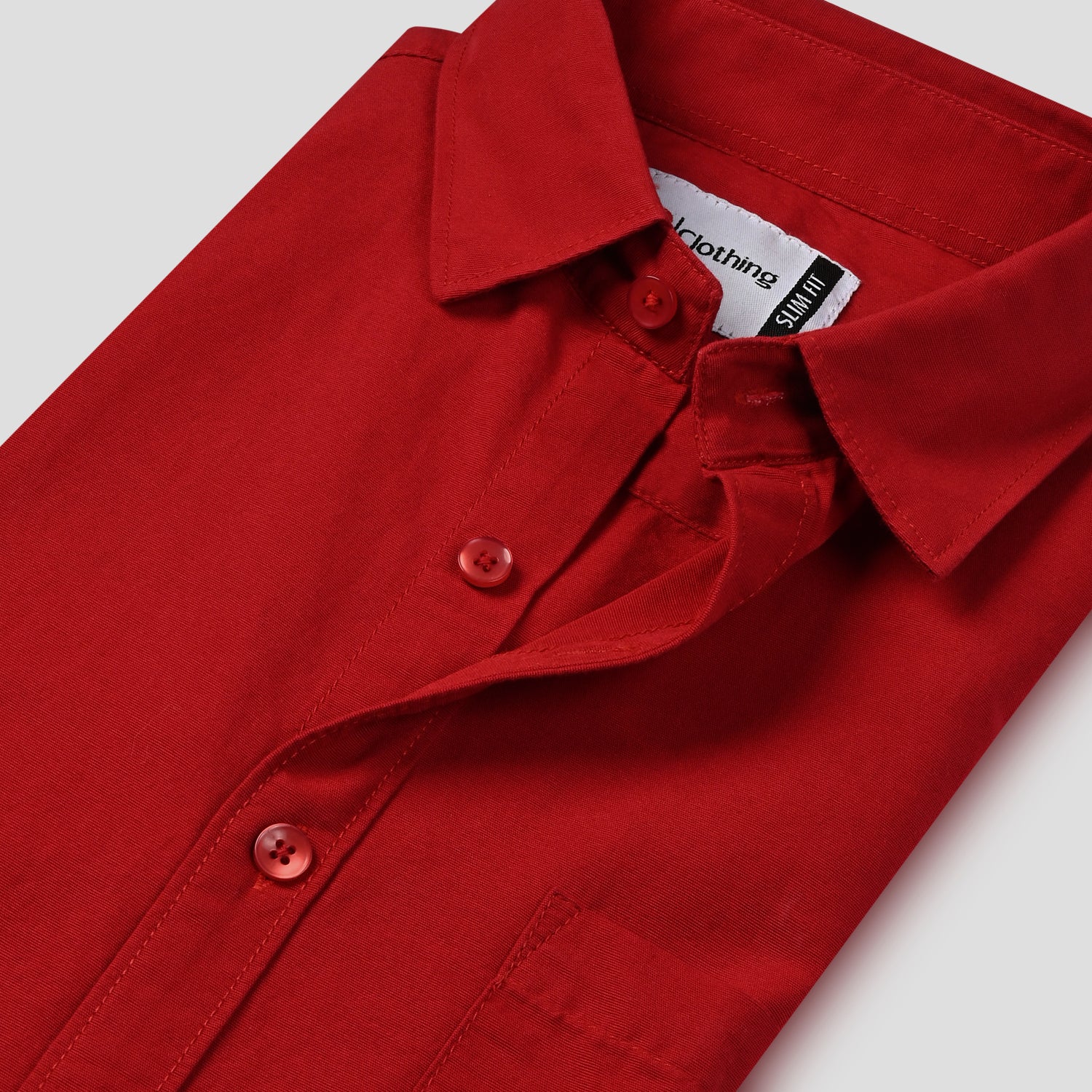 Casual Cotton Breezy shirt - Cherry