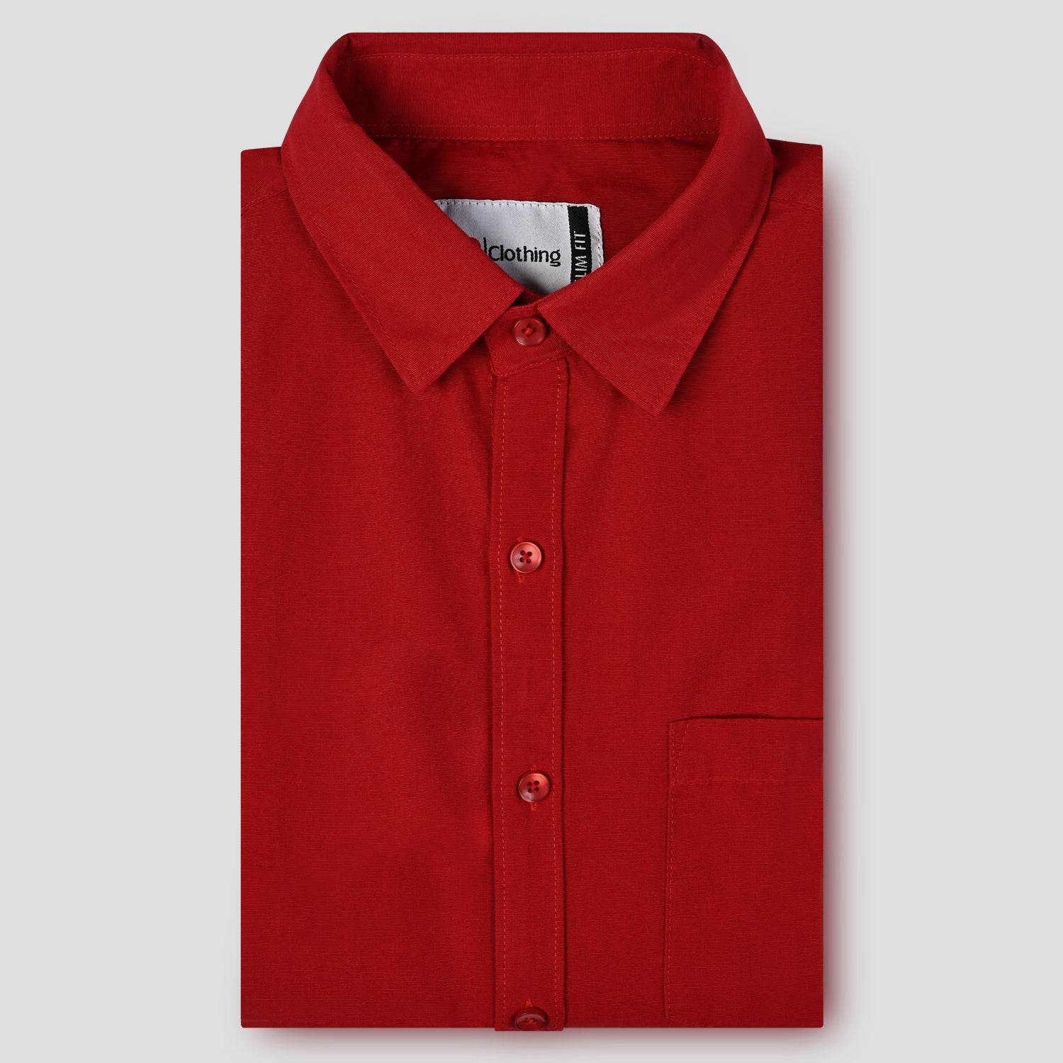 Casual Cotton Breezy shirt - Cherry