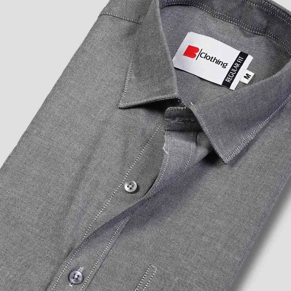 Classic Formal Oxford Shirt - Black