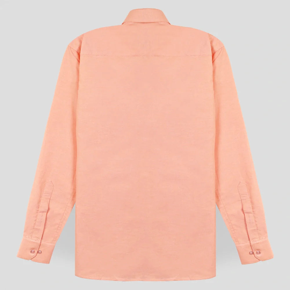 Classic Formal Oxford Shirt - Light Orange