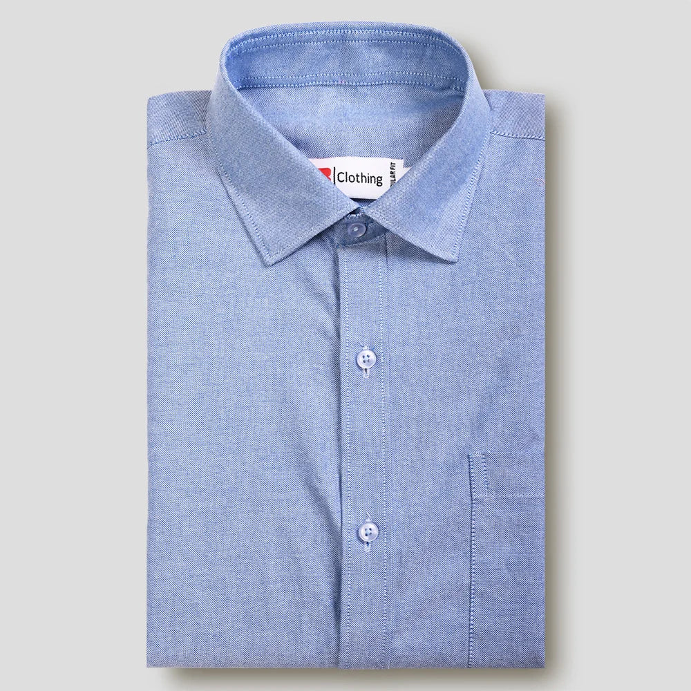 Classic Formal Oxford Shirt - Navy Blue