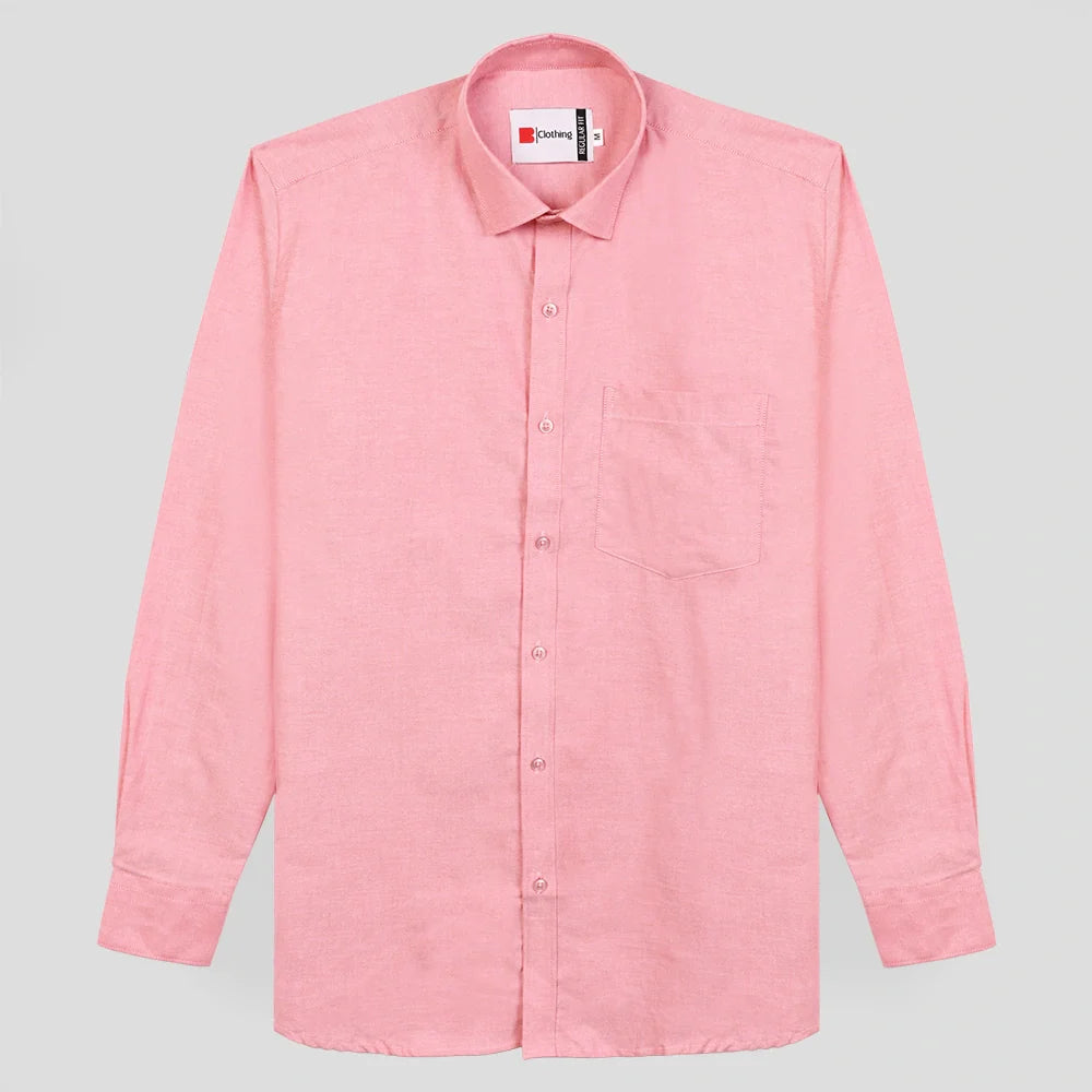 Classic Formal Oxford Shirt - Red