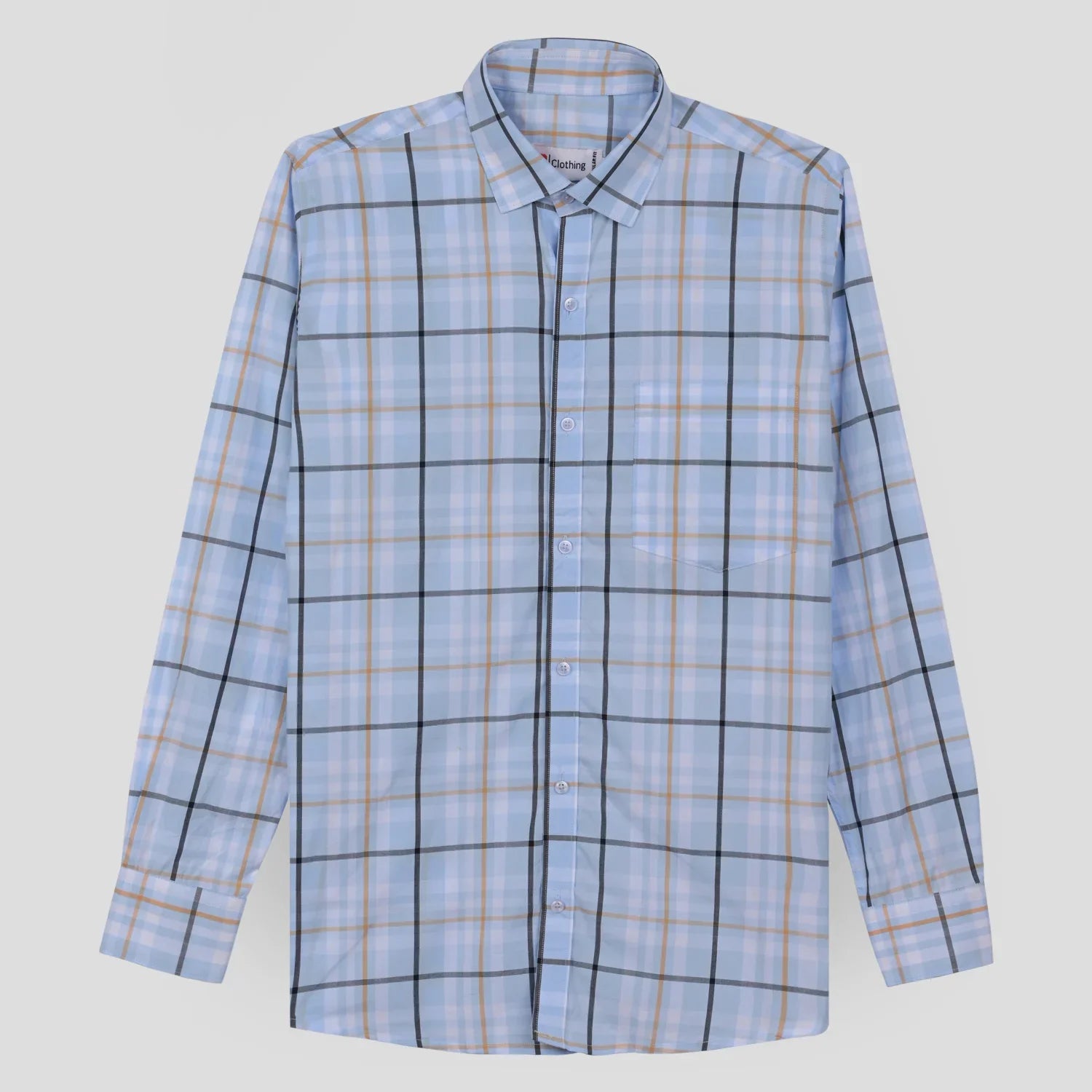Pure Cotton Bold Checks Formal Shirt AU28
