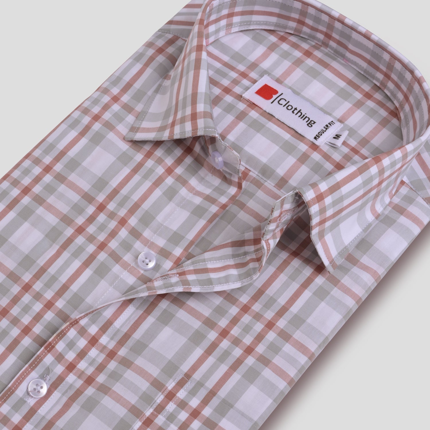 Pure Cotton Checks Formal Shirt AU3