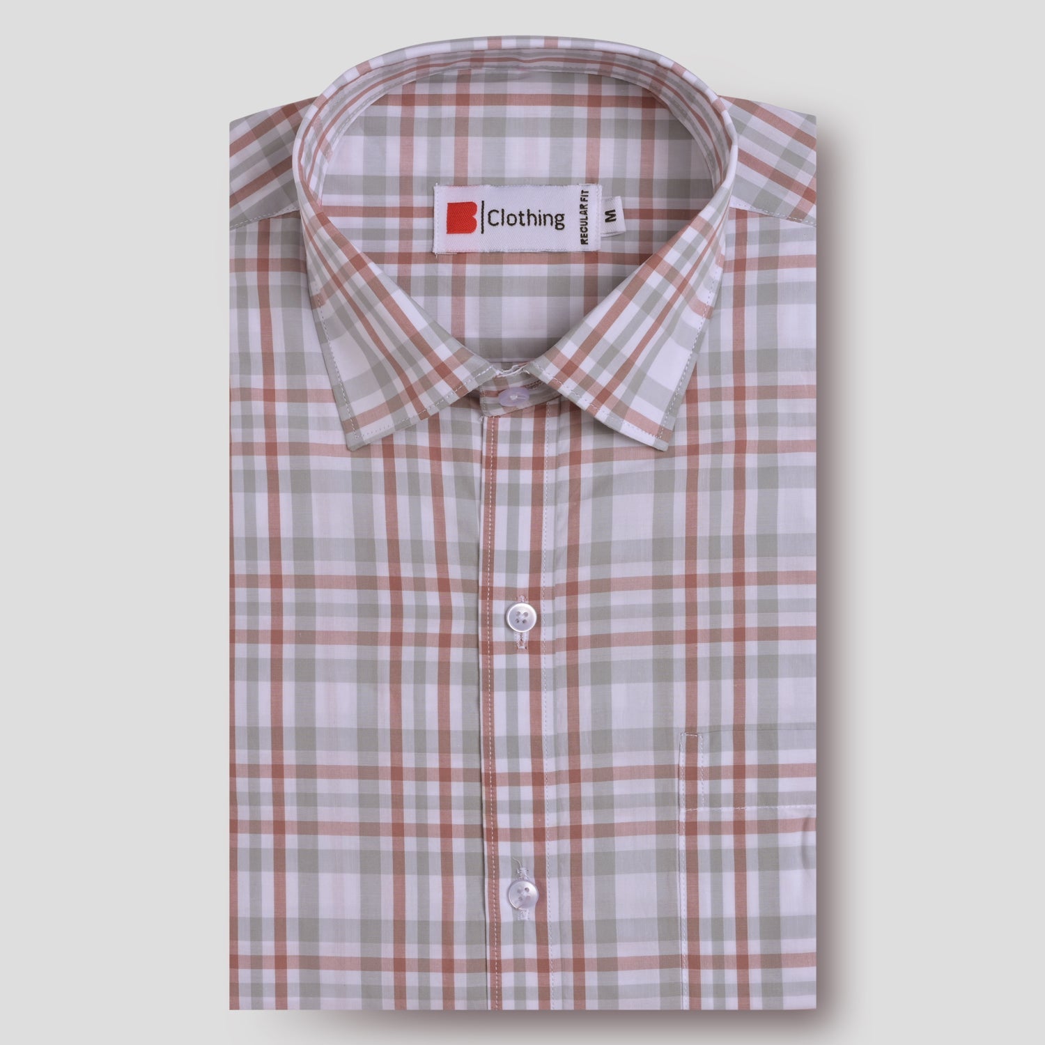 Pure Cotton Checks Formal Shirt AU3