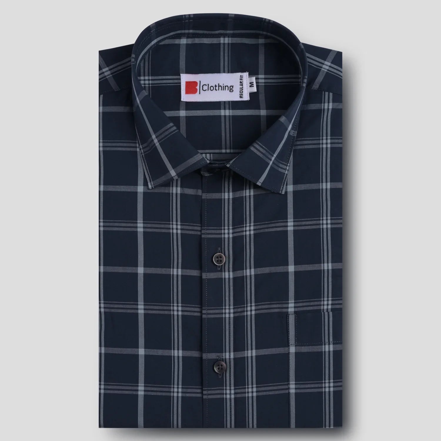 Pure Cotton Formal Checks Shirt AU34