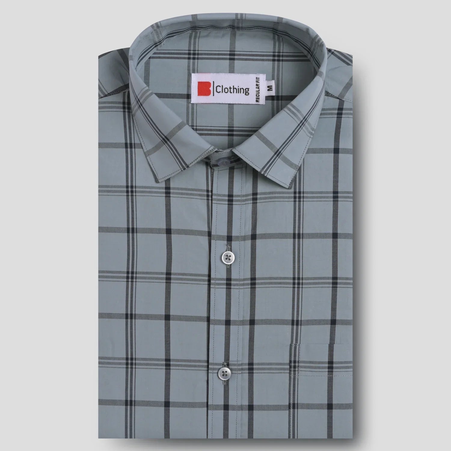 Pure Cotton Formal Checks Shirt AU35