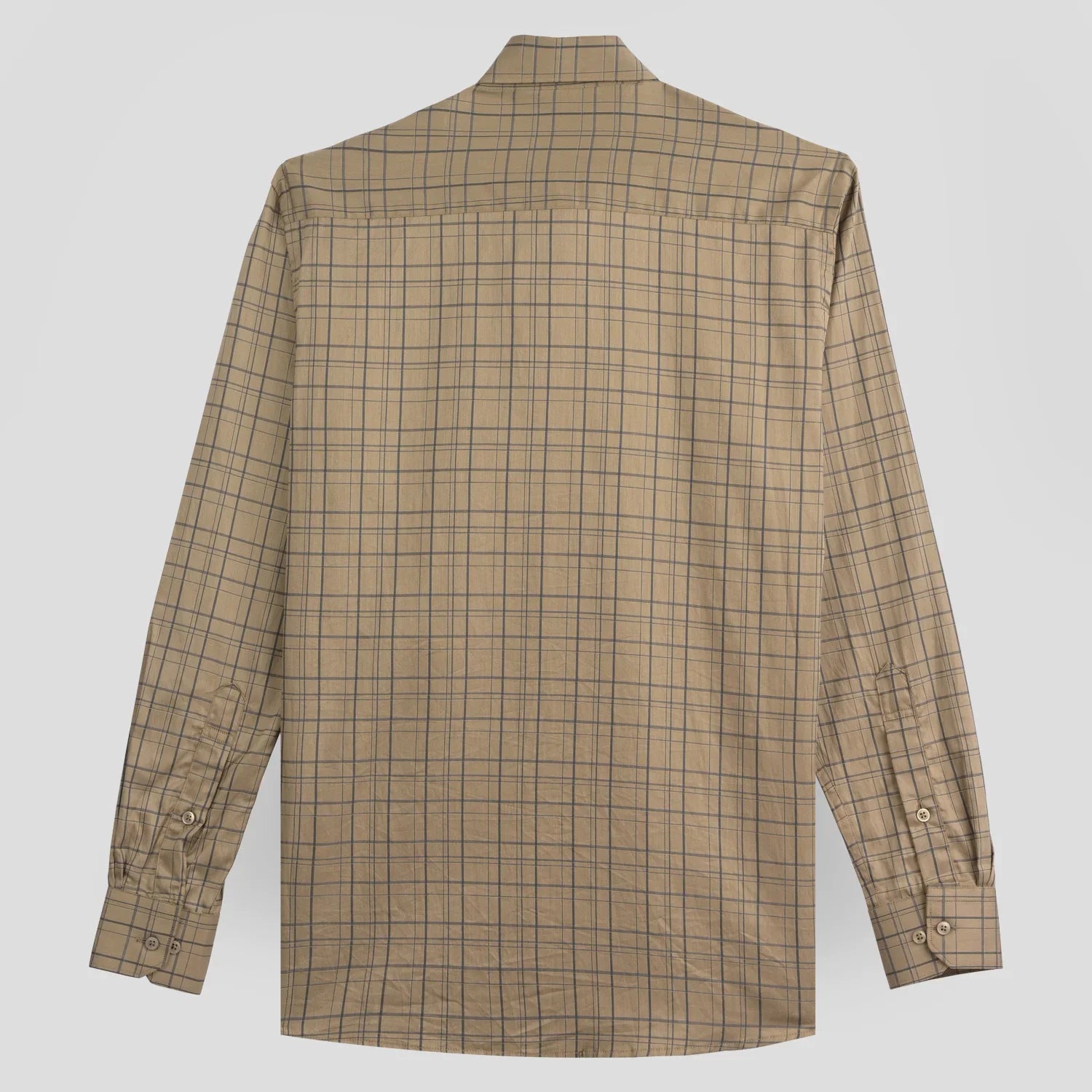 Pure Cotton Self Checks Formal Shirt AU22