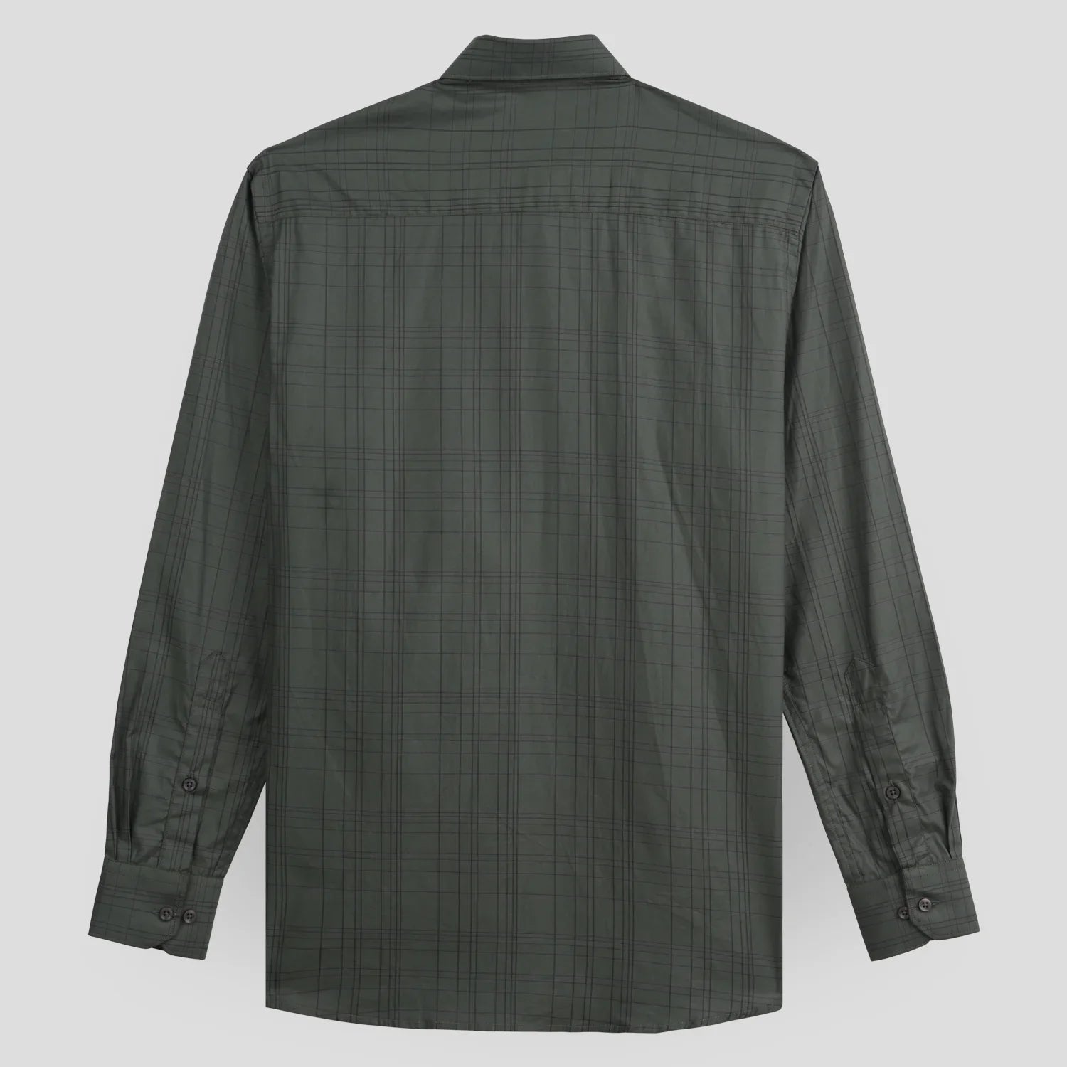 Pure Cotton Self Checks Formal Shirt AU25