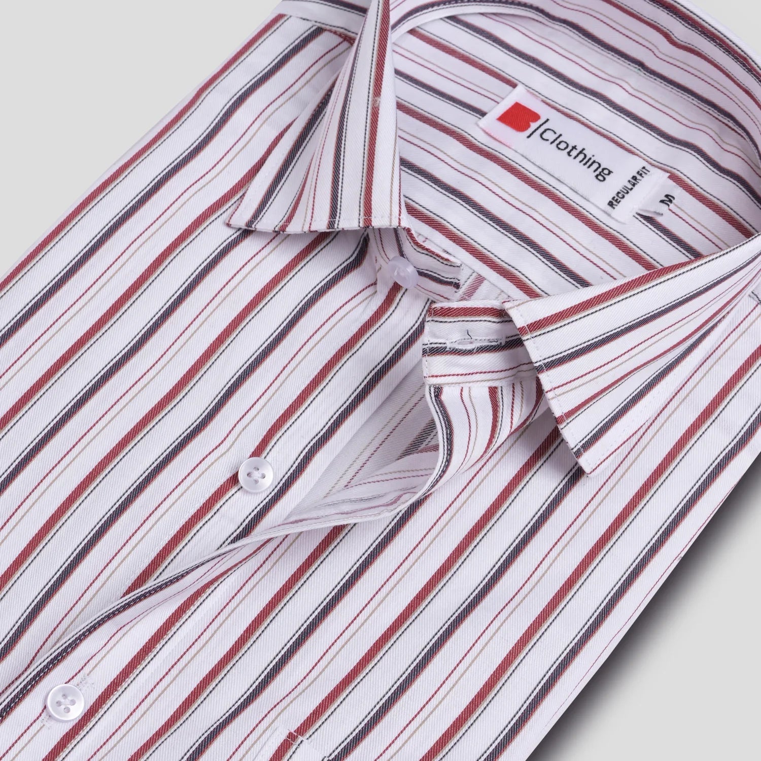 Pure Cotton Striped Formal Shirt AU26