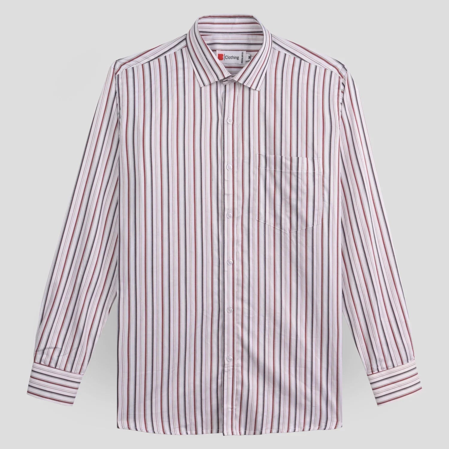 Pure Cotton Striped Formal Shirt AU26