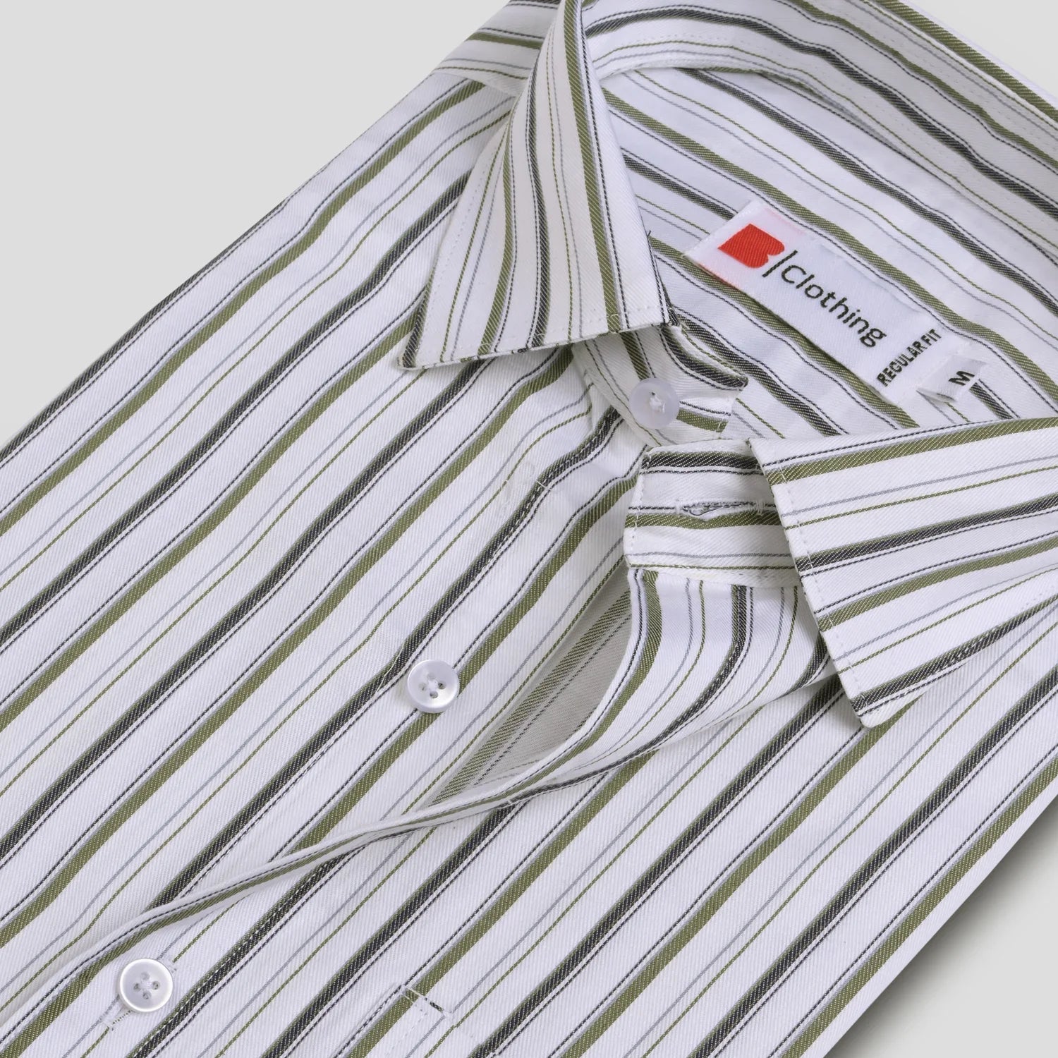 Pure Cotton Striped Formal Shirt AU27